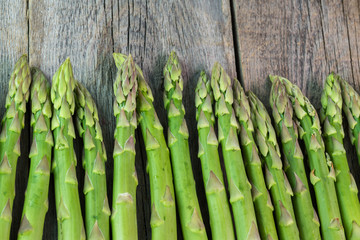 Fresh asparagus spears.