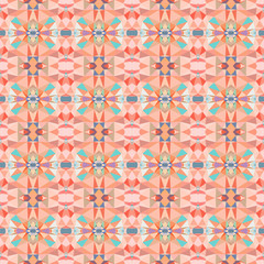 Vector mosaic seamless pattern