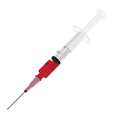 Fototapeta premium Syringe with blood