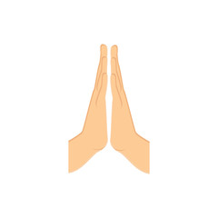 Praying hands vector