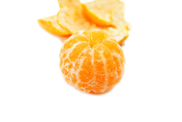 A Whole Peeled Tangerine Ready to Eat