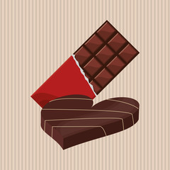 Flat illustration about chocolate design , sweet and delicious