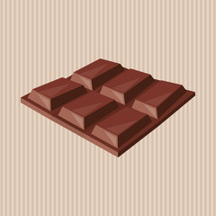 Flat illustration about chocolate design , sweet and delicious