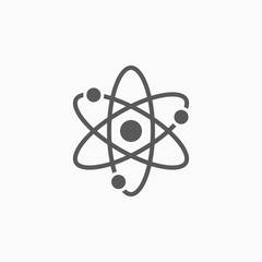 atom icon - obrazy, fototapety, plakaty