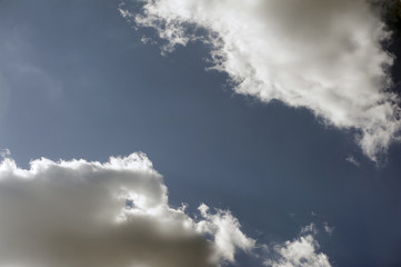 Background of blue sky and white clouds