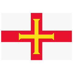 Obraz premium Guernsey flag vector