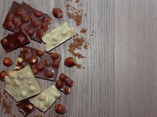 шоколад с фундуком    