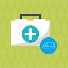 Obraz premium Flat illustration about medical care design 