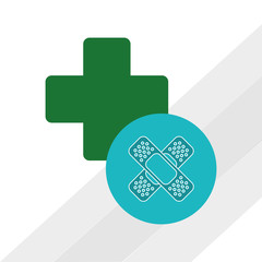 Flat illustration about medical care design 