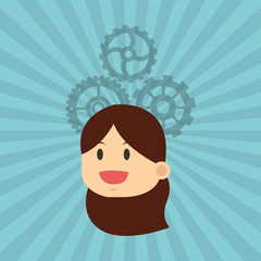 Flat illustration about businesspeople design , vector cartoon