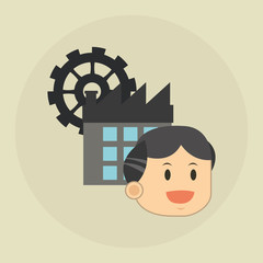 Flat illustration about businesspeople design , vector cartoon