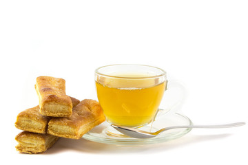 Tazza di tea con i biscottini