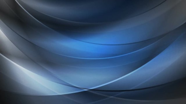 Dark blue moving abstract waves motion graphic. Blurred smooth seamless loop design. Video animation 1920x1080