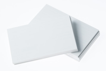 Business card on white