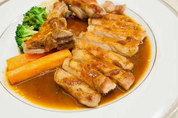 pork chop kurobuta steak Japanese style