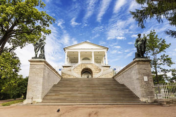Fototapeta na wymiar The Cameron Gallery in Catherine park in Tsarskoye Selo near St. Petersburg, Russia