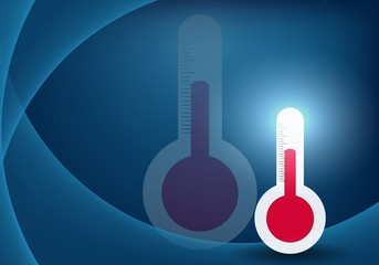 medical background with thermometer icon