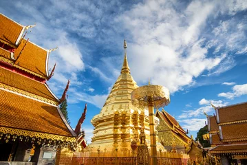 Foto op Canvas Wat Phra That Doi Suthep, Chiang Mai, Popular historical temple © martinhosmat083