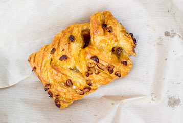 bun outside on the bench