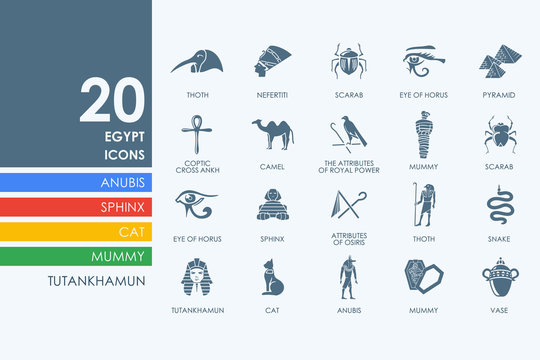 Set of Egypt icons