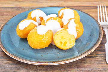 Sweet Cheese Balls Donuts