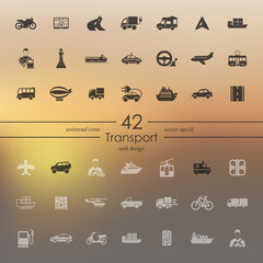 Set of transport icons