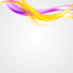 Abstract glowing colorful waves design
