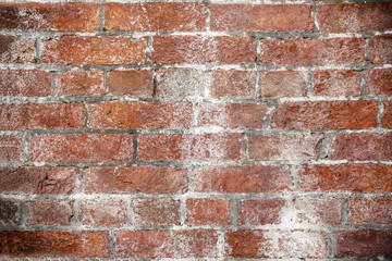 Old orange bricks wall background