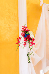 floral arrangement on the party