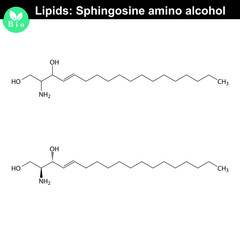 Sphingosine alcohol molecule