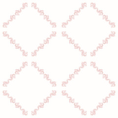 Oriental vector classic pink ornament. Seamless abstract background with repeating elements