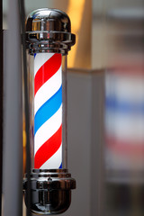Barber shop vintage pole