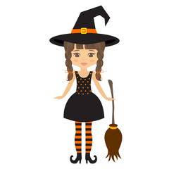 witch and broom