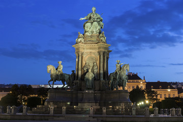Fototapeta na wymiar Maria-Theresien-Platz in Vienna in Austria