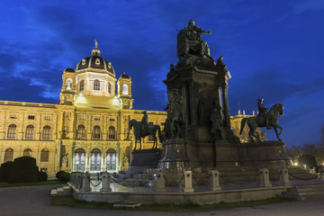 Fototapeta premium Maria-Theresien-Platz in Vienna in Austria