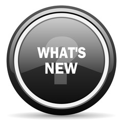 new black circle glossy web icon