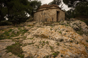 Greek ruins in Vravrona, Greece