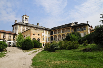 Fototapeta na wymiar Villa Nigra, Miassino, Piemont, Ortasee, Italien