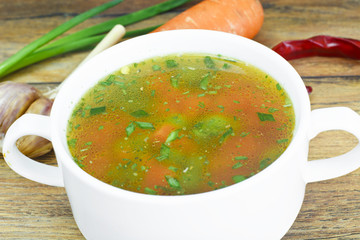 Vegetable Soup, Chicken Diet Bouillon