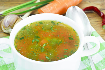 Vegetable Soup, Chicken Diet Bouillon