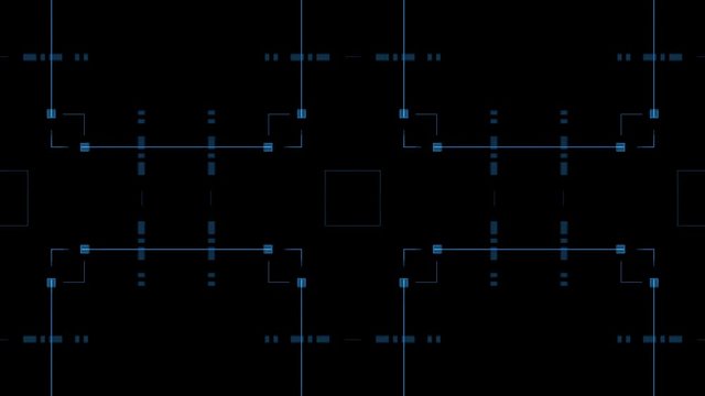 Squares on dark background