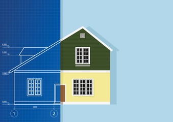 Project of house and layout.