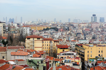 Aerial view of old Istanbul, Turkey