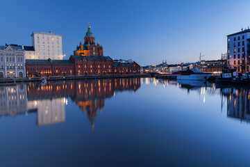 Helsinki Cityscape at Dusk