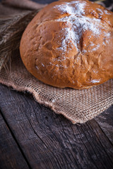 Freshly baked traditional bread