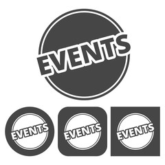 Event icon - vector icons set