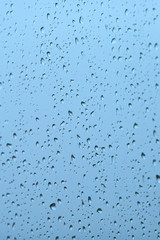 Rain drops on glass