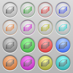 Fototapeta premium Printing papers plastic sunk buttons