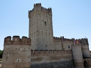 Naklejka premium Castillo de la Mota en Medina del Campo, Valladolid, España.