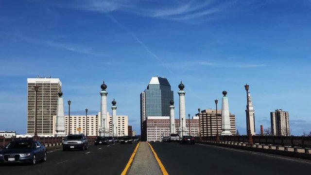 4K UltraHD Timelapse of the Springfield, Massachusetts skyline 